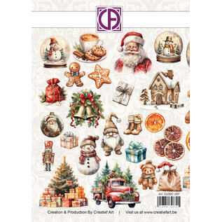 creatief art Gestanzte Weihnachtstiere - 23 Stück - Copy