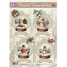 creatief art Frosted Snowglobes - Kaartenpakket