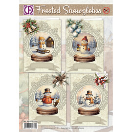 creatief art Frosted Snowglobes - Kaartenpakket