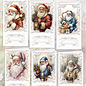 creatief art Vintage Weihnachtsmann - Kartenpaket