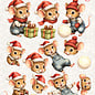 creatief art 3D Doordrukvel - Sweet Little Mice 03