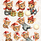 creatief art Feuille de transfert 3D - Douces petites souris 03