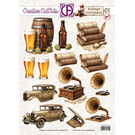 creatief art 3D Doordrukvel - Vintage Gentlemen 01