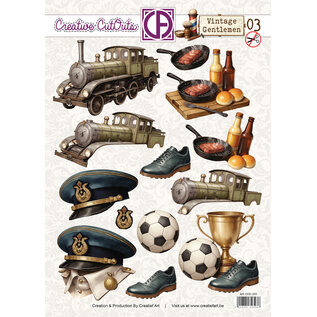 creatief art 3D Doordrukvel - Vintage Gentlemen 03