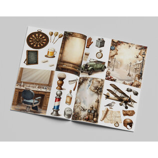 Creatief Art "Vintage Gentlemen" Boek - Creative CutOuts