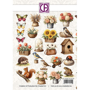 creatief art Assiettes découpées - Vintage Gentlemen - 23 pièces - Copy