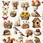 creatief art Stansplaatjes - My Happy Little Garden - 23 stuks