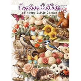 creatief art Stansplaatjes - My Happy Little Garden - 23 stuks