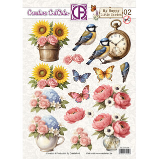 creatief art 3D Doordrukvel - My Happy Little Garden 02