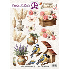 creatief art 3D Doordrukvel - My Happy Little Garden 04