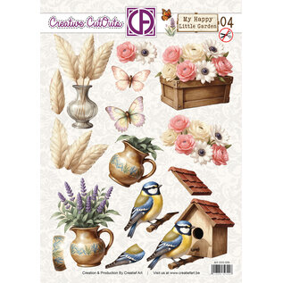 creatief art 3D Doordrukvel - My Happy Little Garden 04