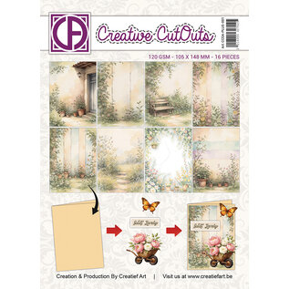 Creatief Art  A6 Collagepapier -  My Happy Little Garden