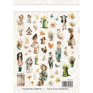 creatief art Stansplaatjes - In Full Bloom - 46 stuks