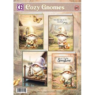 creatief art Cozy Gnomes - Kaartenpakket