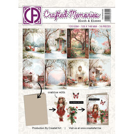 Creatief Art Papier collage A6 - Blush and Kisses