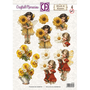 creatief art Feuille de transfert 3D - Blush and Kisses 04