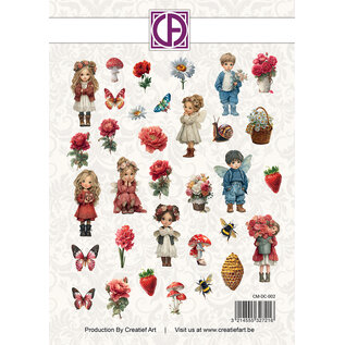 creatief art Stansplaatjes - Blush and Kisses - 46 stuks