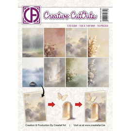 Creatief Art Papier collage A6 - En souvenir de
