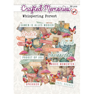 creatief art Stanzteile „Accessoires“ – Flüsternder Wald – 98 Teile