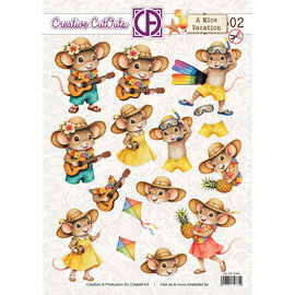 creatief art 3D Doordrukvel - A Mice Vacation 02