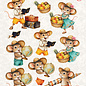 creatief art 3D Doordrukvel - A Mice Vacation 04