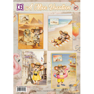 creatief art A Mice Vacation - Kaartenpakket