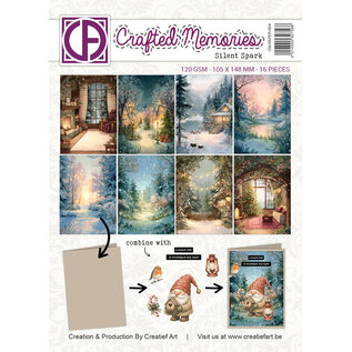 Creatief Art  Papier collage A6 - Silent Spark