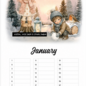 Creatief Art Verjaardagskalender (Herbruikbaar)