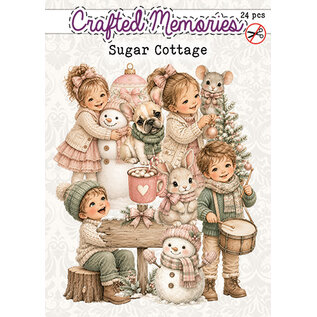 creatief art Stansplaatjes - Sugar Cottage - 24 stuks