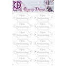 Diepdruk labels Fijne verjaardag 24 labels