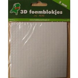 Foam blokjes 2 mm