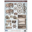 Houten voorwerken Sepia