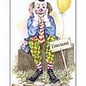 Creatief Art Pakket 6st SWR1-114 clown op rieten mand