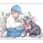 Creatief Art Pakket 6x SWR2-0005  jongen met hond