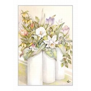 Creatief Art Pakket 6x SWR2-5043  bloemen in vaas