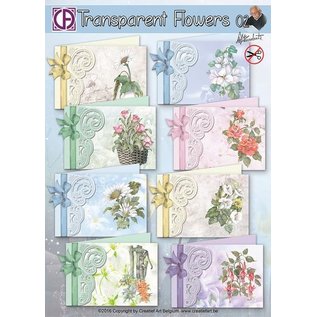 Creatief Art Transparent Flowers 02