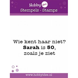 Hobby Centraal Wie kent haar niet? Sarah is 50, zoals je ziet