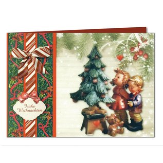 Reddy cards Cartes de voeux avec du papier transparent - Hummel Christmas 1