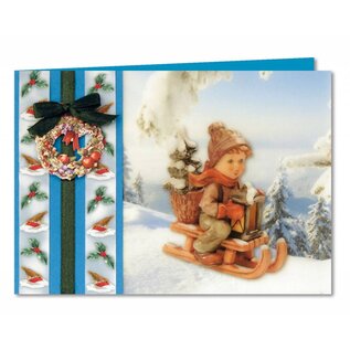 Reddy cards Cartes de voeux avec du papier transparent - Hummel Christmas 1