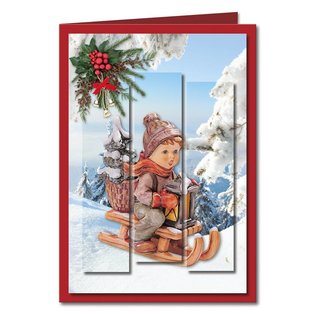 Reddy cards Cartes Triptyque Hummel - Noël 1