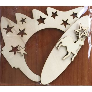 Creatief Art Ornament Kerstboom Hout