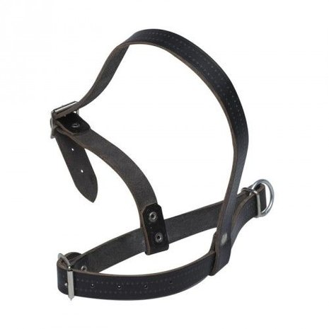 Agridiscounter Schapenhalster leer zwart 20mm Agridiscounter Schapenhalster leer zwart 20mm