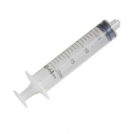 Robins Wegwerp injectiespuit 20 ml Robins Wegwerp injectiespuit 20 ml