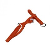 Excellent Halster Kalf nylon oranje gevlochten