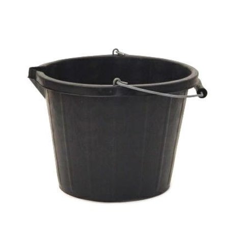 Gripline Emmer kunststof rond met TUIT, zwart 14L Gripline Emmer kunststof rond met TUIT, zwart 14L