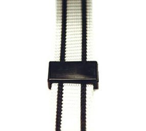 Opschuifblokje kunststof zwart