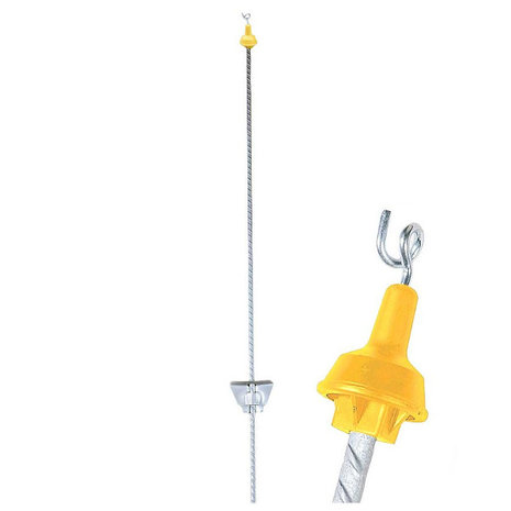 Eider Verenstaalpaal met krulisolator 25 stuks Eider Verenstaalpaal met krulisolator 25 stuks