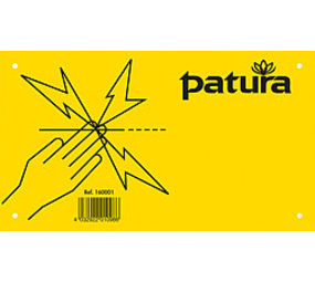 Patura Waarschuwingsbord "Pas op elektrische afrastering" Patura Waarschuwingsbord "Pas op elektrische afrastering"