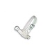 Halster kalf wit 40 mm nylon met leer verstevigd Halster kalf wit 40 mm nylon met leer verstevigd