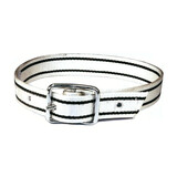 Middelwijk Halsriem nylon, leer+gesp